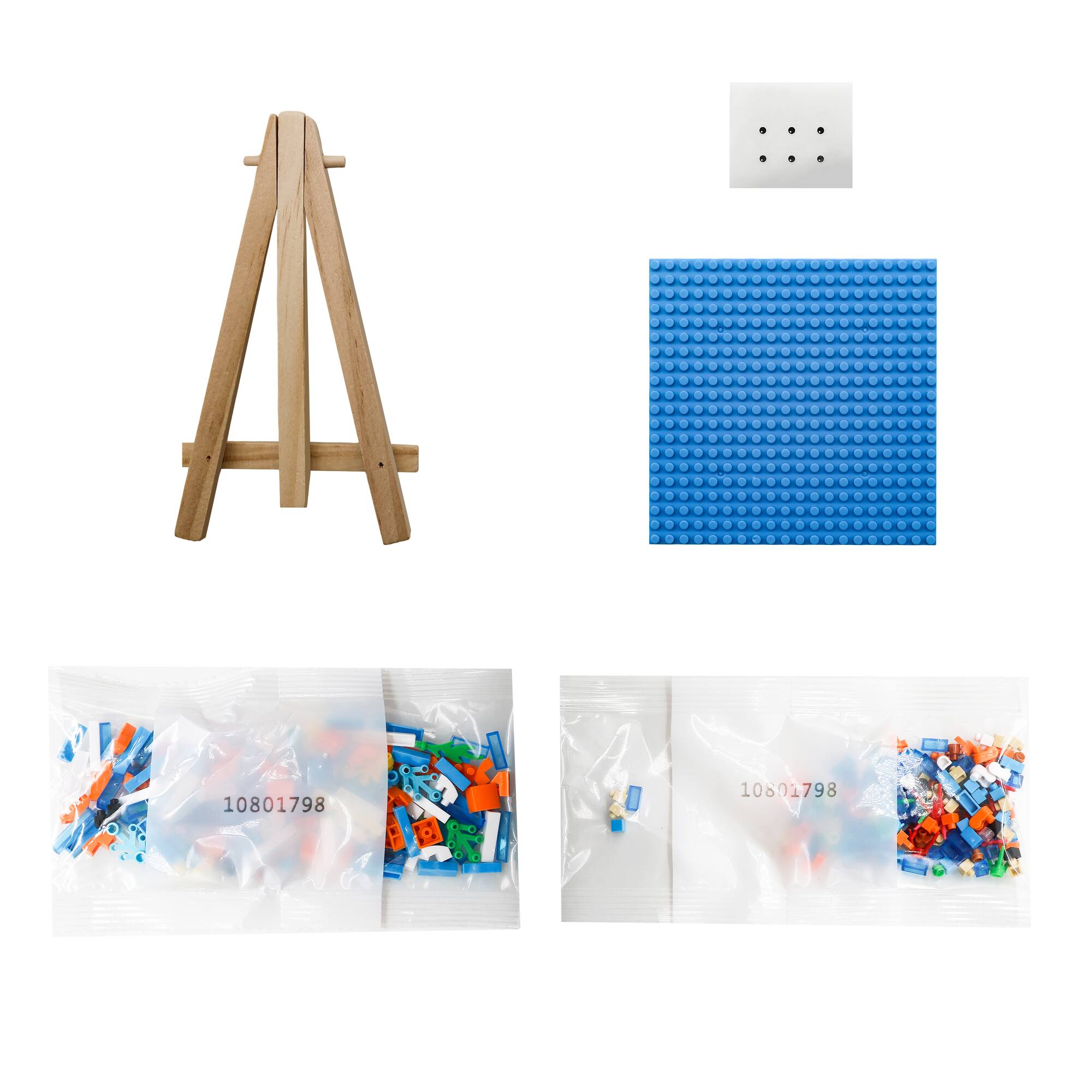 Clownfish Brick Art Kit with Wooden Easel by Make Market®